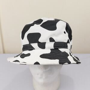 Urban Outfitters Cow Print Bucket Hat OSFA All Over Print AOP